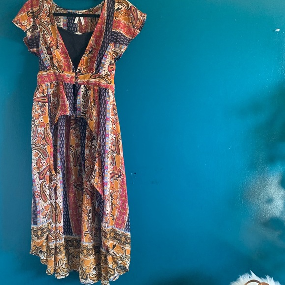 Hi/Lo Kimono Top with ruffles - Picture 1 of 6